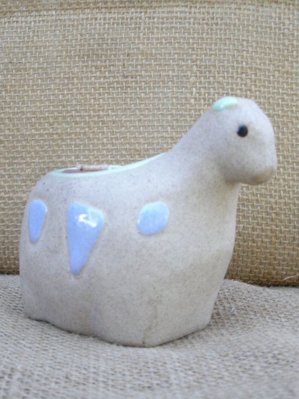 Vintage Handmade Art Pottery Giraffe Candle